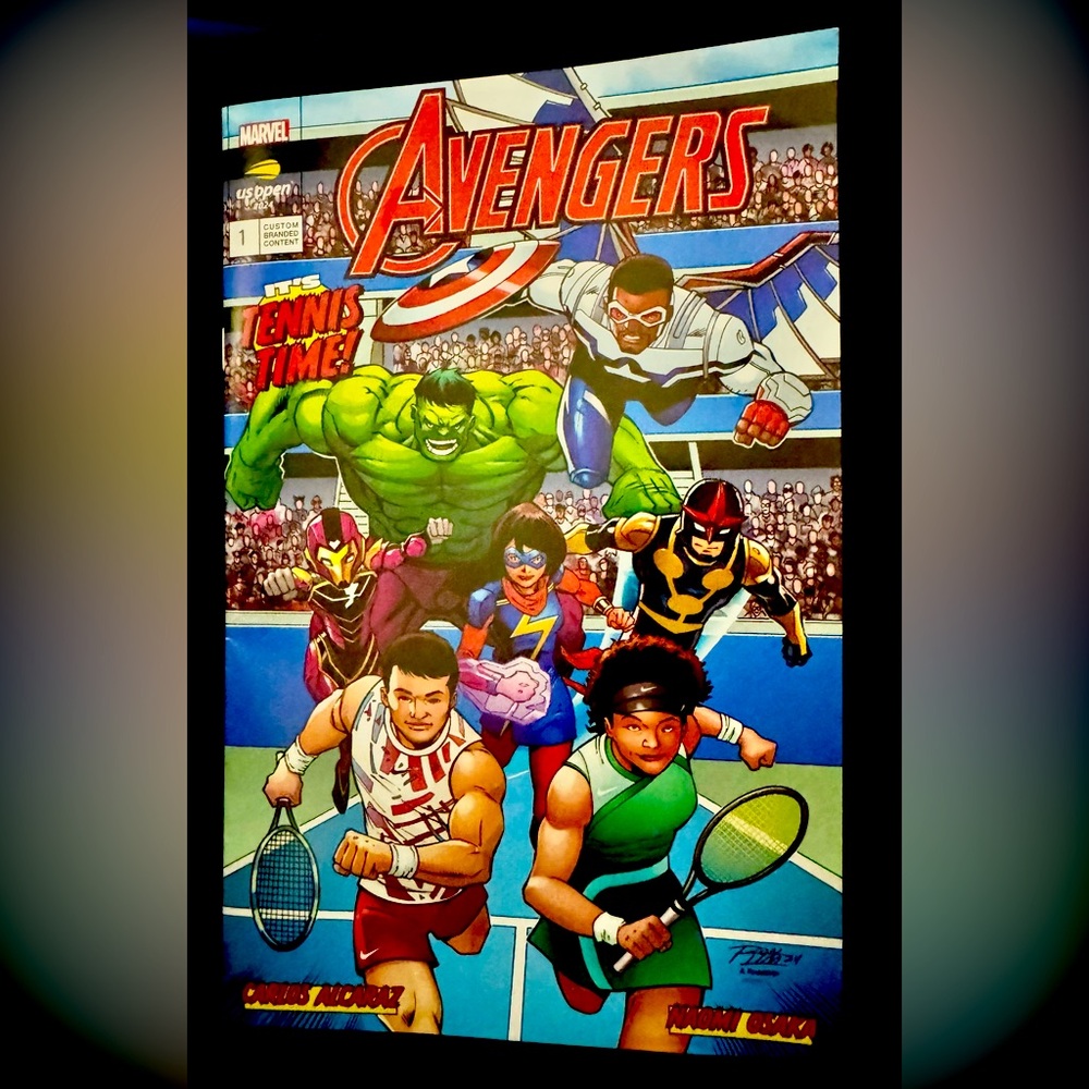 US OPEN Marvel Avengers Comic Book -Limited Edition
